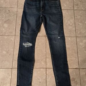 NWT Women's Hudson Barbara Super Skinny Distressed Jeans 27